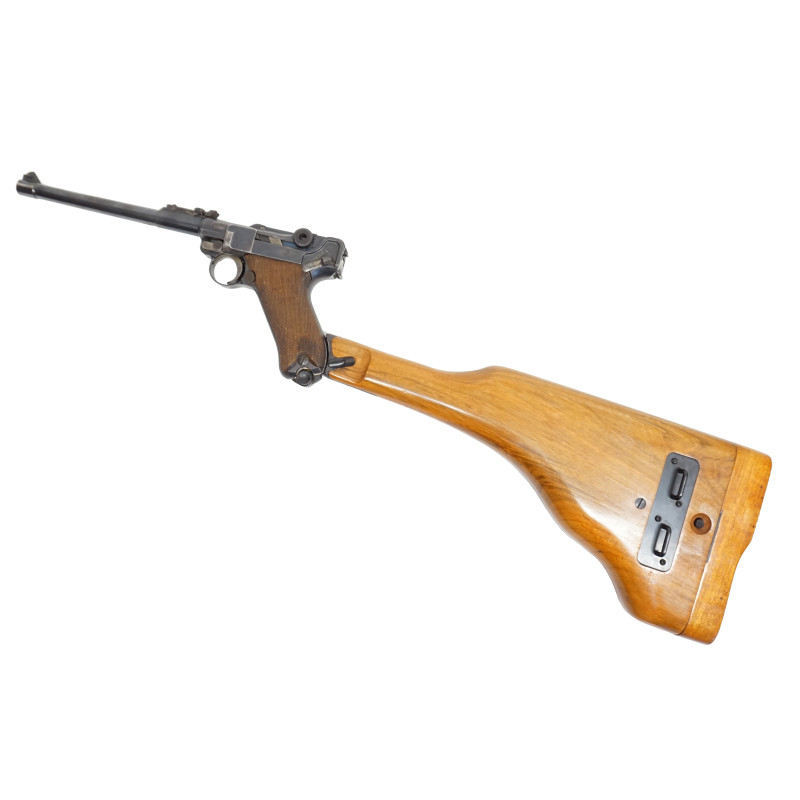 Etui crosse bois Luger P08 finition vernie