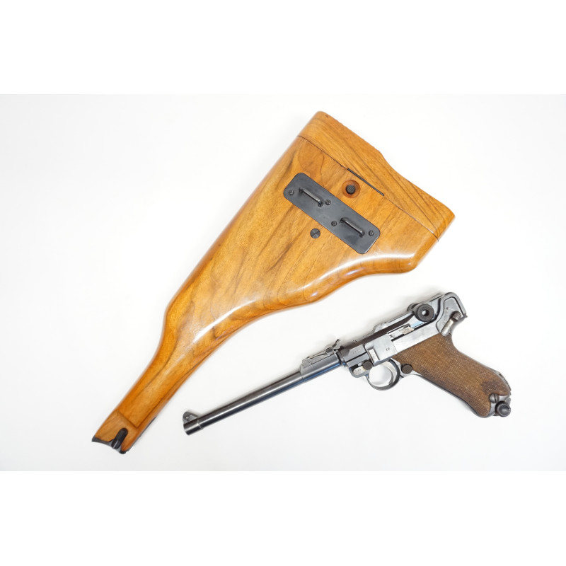 Etui crosse bois Luger P08 finition vernie