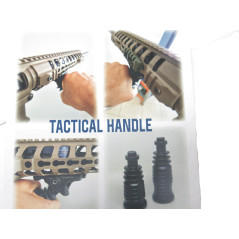 Poignée flexible tactique DPM  version courte couleur noir