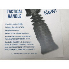 Poignée flexible tactique DPM  version courte couleur noir