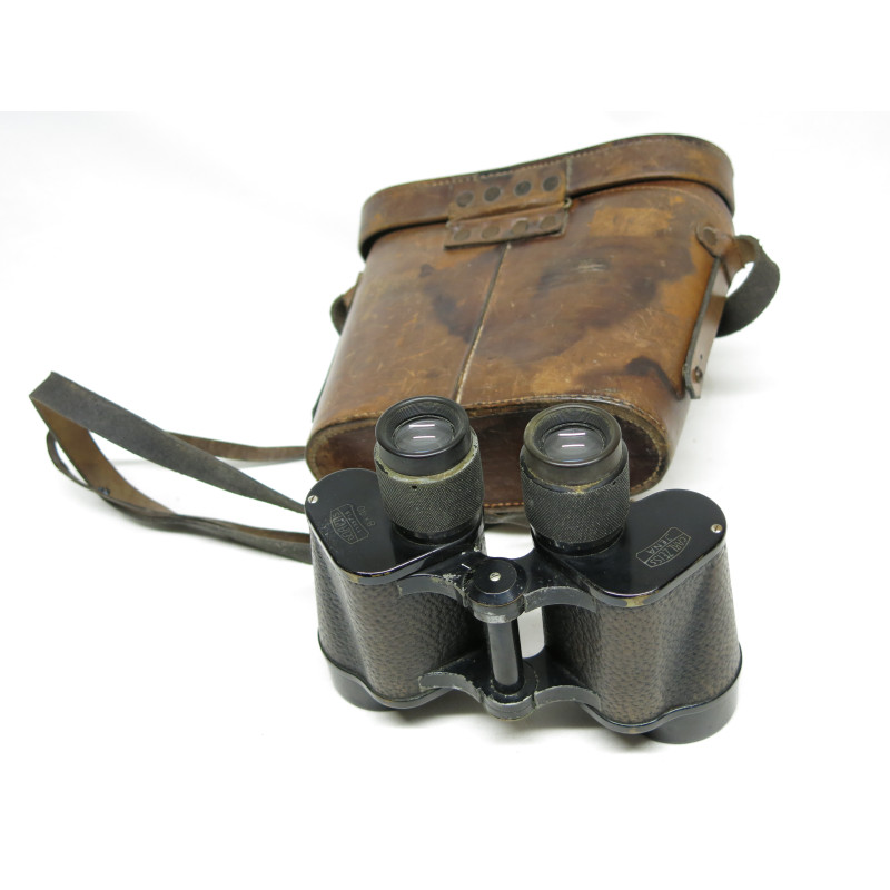 Paire de jumelles Allemande Carl Zeiss Jena 8 x 40 avec etui cuir ref 60 