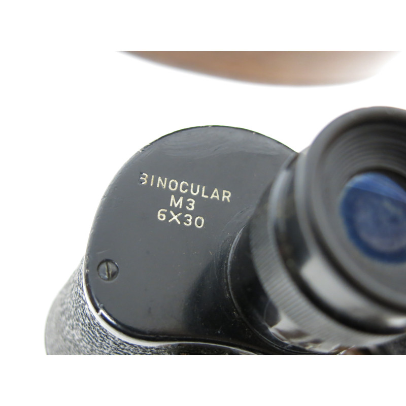 Paire de jumelles M3 US  6 x 30  Westinchouse 1942 avec etui cuir  ref 80  