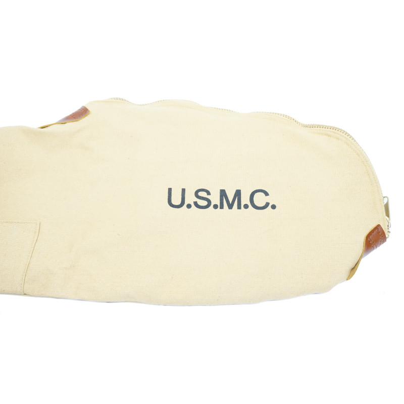 Housse de transport Garand M1 USMC en coton avec doublure couleur sable
