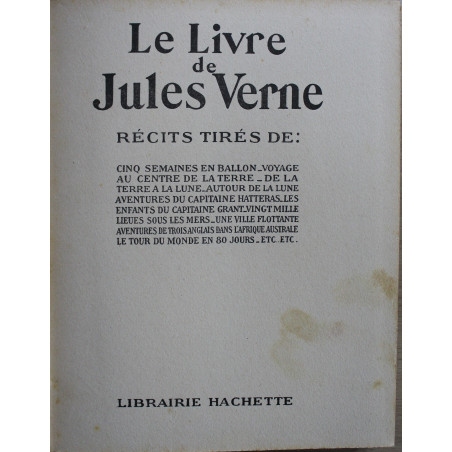 Le Livre de Jules Verne chez Hachette  de 1928