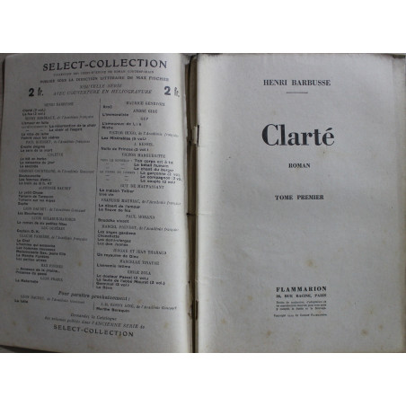 Clarté de Henri Barbusse - Select-Collection