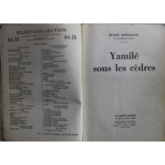 Yamilé sous les cèdres de Henry Bordeaux - Select-Collection