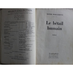 Le bétail humain de Victor Margueritte - Select-Collection