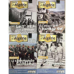 Lot de 4 Magazines La Guerre d'Algérie No 14, 15, 16 & 17