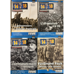 Lot de 3 revues 14-18 Le magazine de la Grande Guerre (43,44,46) et un Hors Série No 8