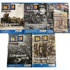 Lot de 3 revues 14-18 Le magazine de la Grande Guerre (43,44,45,46) et un Hors Série No 8 et un DVD