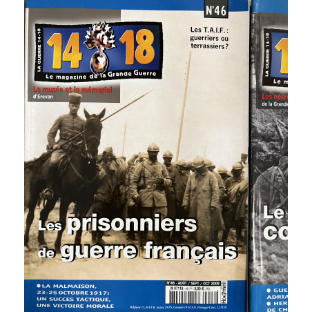 Lot de 3 revues 14-18 Le magazine de la Grande Guerre (43,44,45,46) et un Hors Série No 8 et un DVD