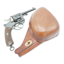 Etui cuir revolver 1892 jambon fauve
