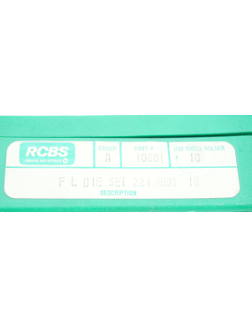 Jeu d'outils RCBS pour 221 Rem