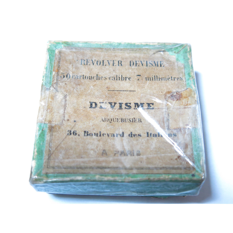 rare cartouche 7 mm revolver Devisme UN 1