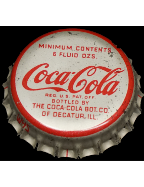 Bouteille de Coca-Cola de 1944 avec capsule