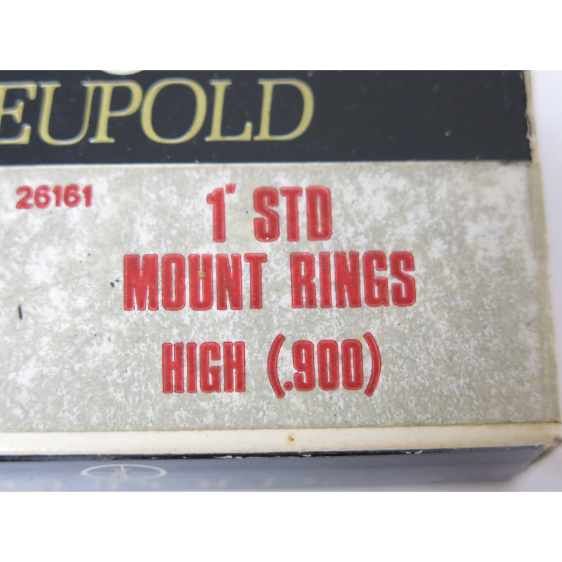 Collier de lunette Leupold acier  diametre 1 pouce ref High 900