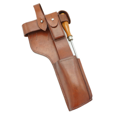 Brelage en cuir porte crosse C96 1912-1916 avec baguette