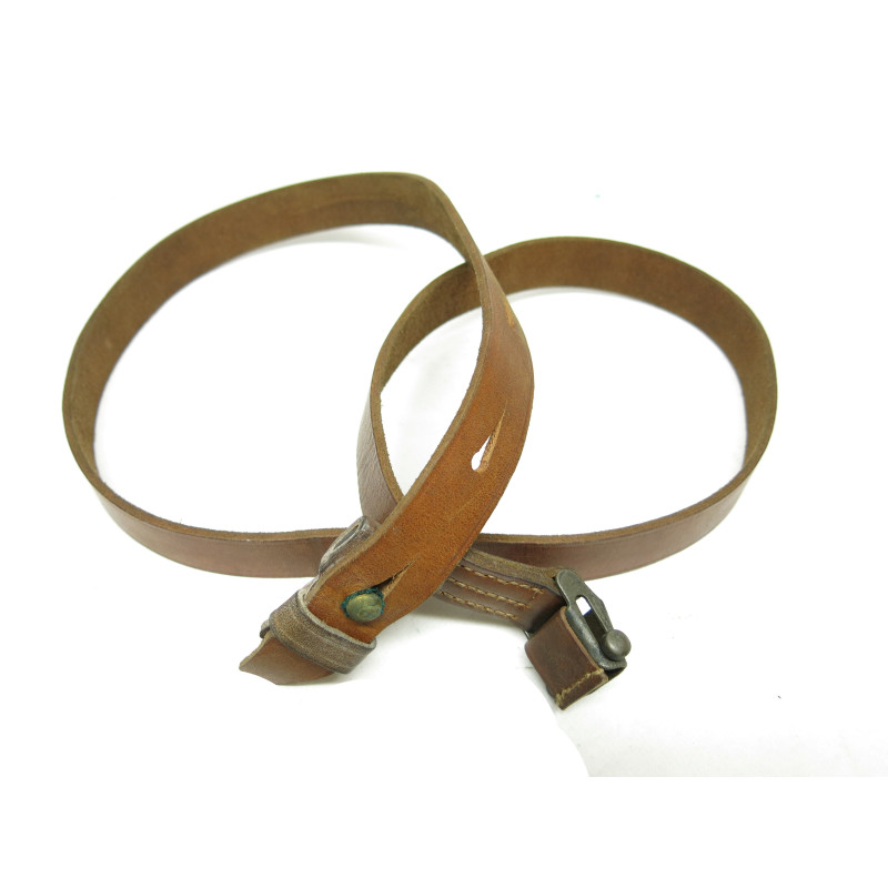Bretelle cuir lisse fusil Mauser 98 39/45