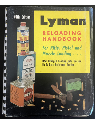 Livre de rechargement Lyman 45th edition