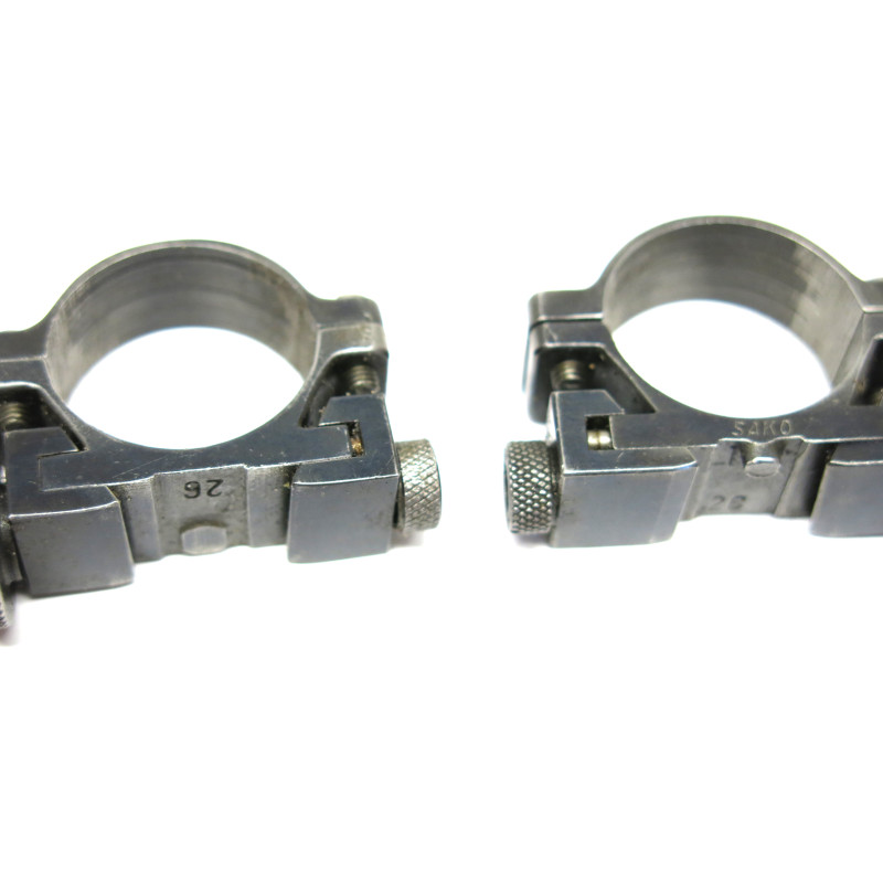 Colliers acier SAKO diametre 1 pouce rail  14 mm ref 12 