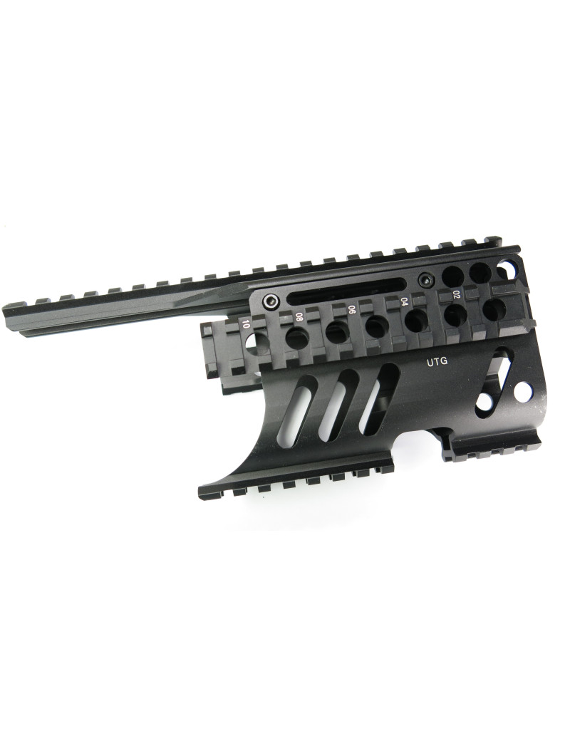 Montage Mini 14 tactical UTG quad rails ref 22 