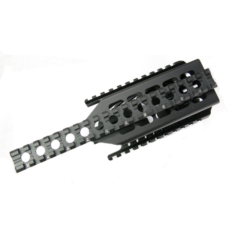 Montage Mini 14 tactical UTG quad rails ref 22 