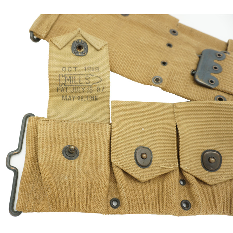 Ceinturon cartouchière Springfield 1903 original US WW1 - 1918