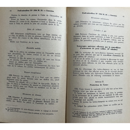 Notice sur le fusil-Mitrailleur Modèle 1924 M.29
