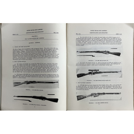 Ordnance corps Soviet rifles and carabines identification and operation