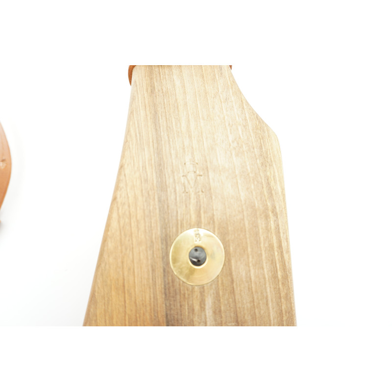 Etui cuir avec crosse bois Luger P08 Marine