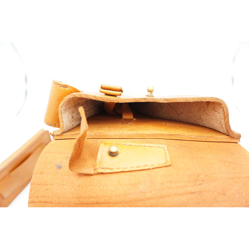 Etui cuir avec crosse bois Luger P08 Marine