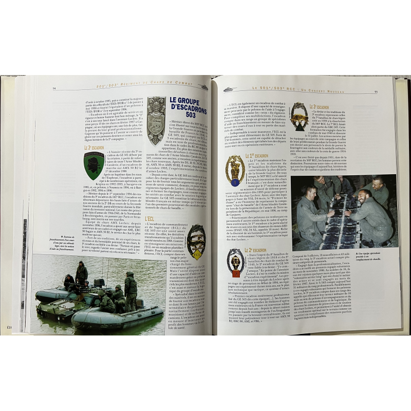 Livre Régiment de Chars de combat 501e/503e : Le futur et l'action et l'Action Livre Régiment de Chars de combat 501e/503e : Le futur et l'action et l'Action
