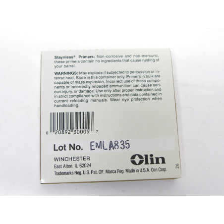 Boite de 100 amorces Winchester  small pistol WSP