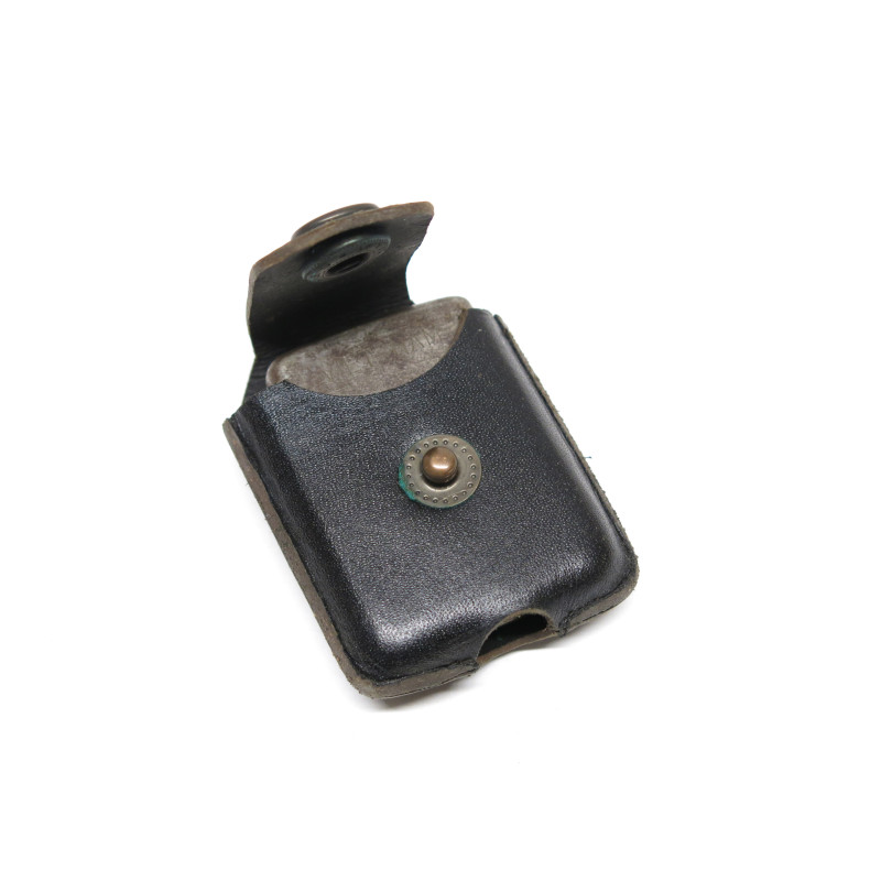 Porte Zippo cuir noir