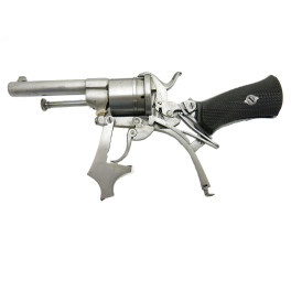 Superbe revolver systeme Claudin Paris  7mm à broche   ref 89