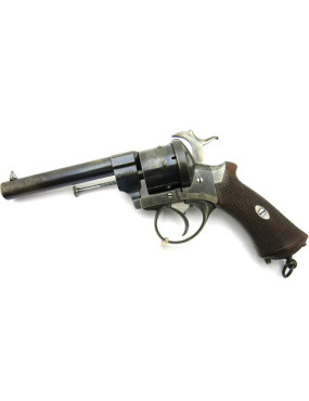 Superbe revolver Lefaucheux 1862 calibre 12 mm à broche 