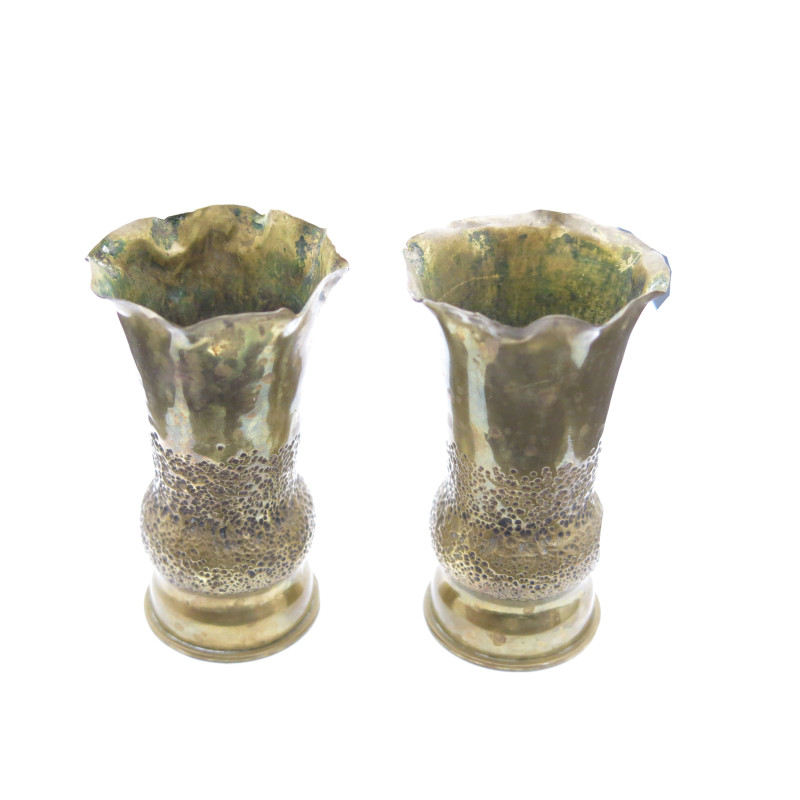 Lot de 2 douilles 37 mm decorées 14/18  ref  100