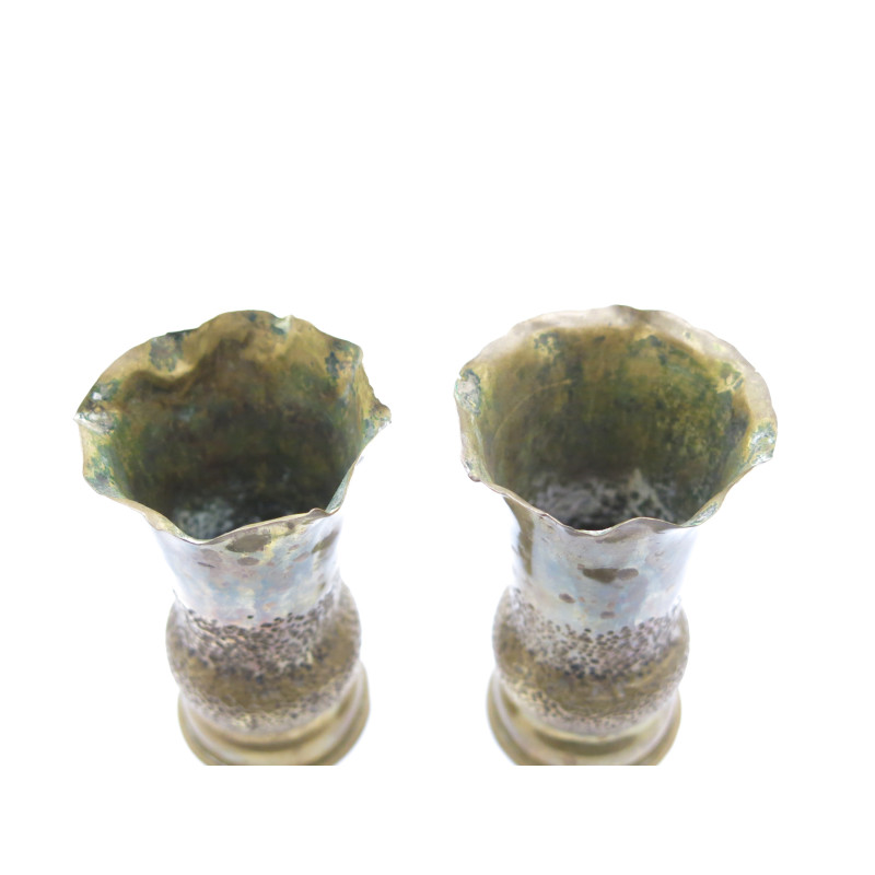 Lot de 2 douilles 37 mm decorées 14/18  ref  100