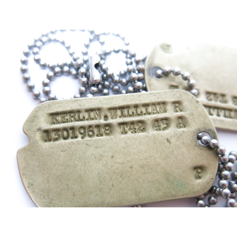 Plaques d'identité réglementaires US 39/45