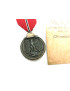 Médaille Allemande front de l'est originale 1942 avec emballage ref 114