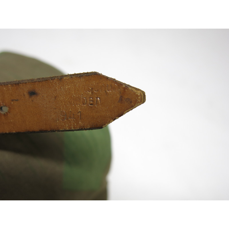 Poncho Wh camouflé original avec sangles cuir