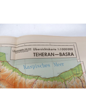 Carte d'etat major Allemand 1941 Region Teheran 