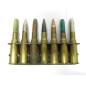 Lot de 7 cartouches fusil Lebel sur lame ref 566 categorie C 
