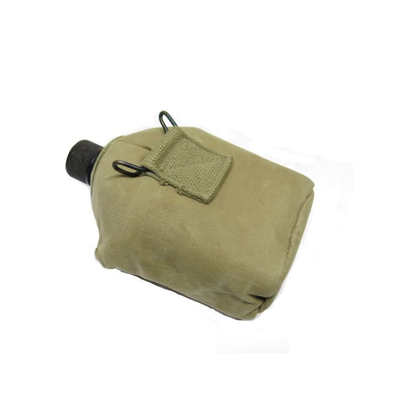 Gourde originale US 1944 complète avec quart et housse