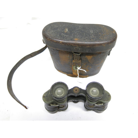 Paire de jumelles Allemande  Carl Zeiss Jena avec etui cuir ref 88
