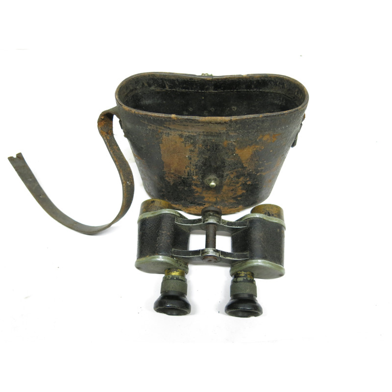 Paire de jumelles Allemande  Carl Zeiss Jena avec etui cuir ref 88