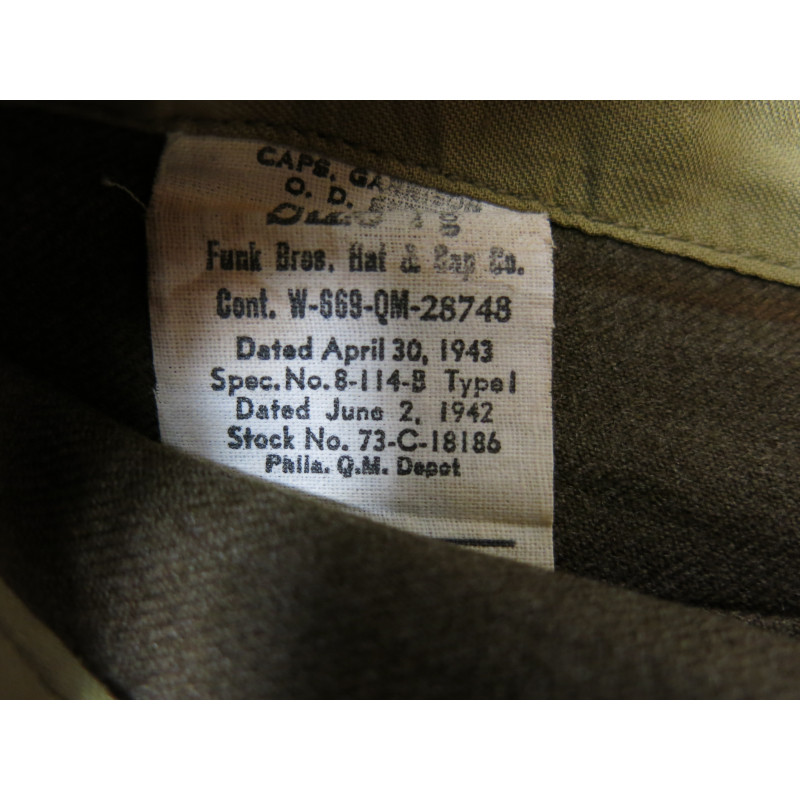 Calot US en laine Cap Garrison   ref 125  box 196