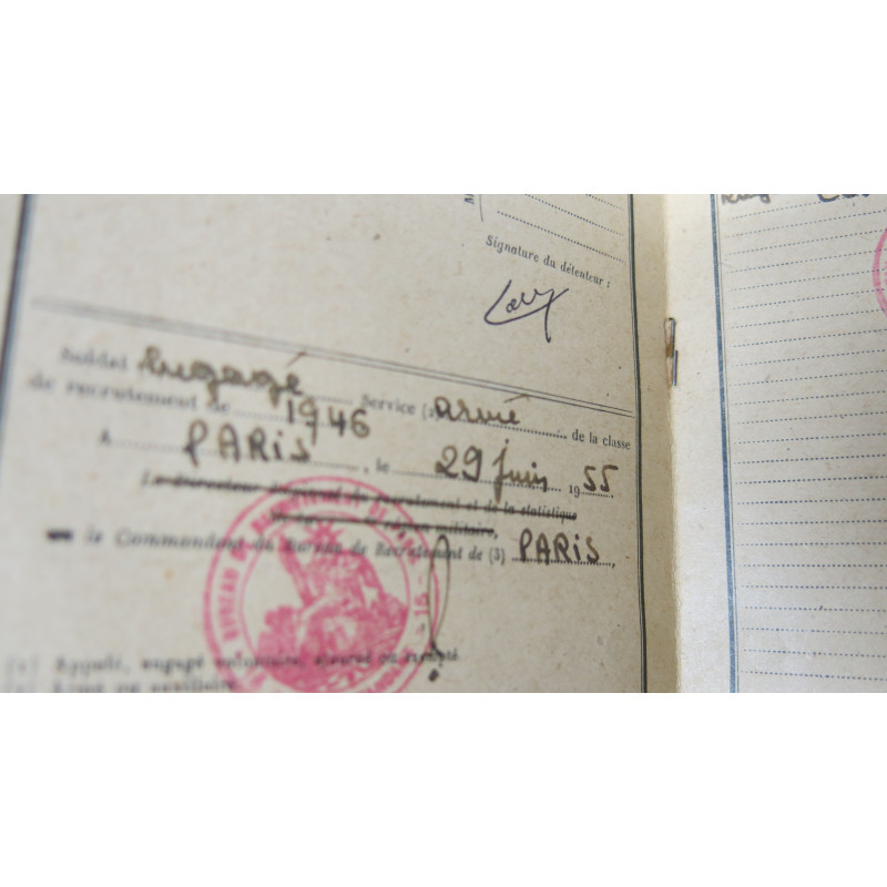 Livret individuel militaire Francais LE PAGE Roger 