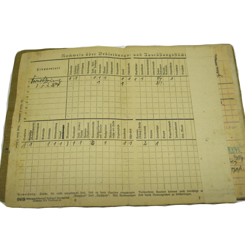 Soldbuch Allemand Wh  ref  88 