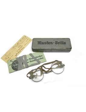 Boite en tole avec lunette Dienst brille Allemande originale ww2 ref 102 ref 28 